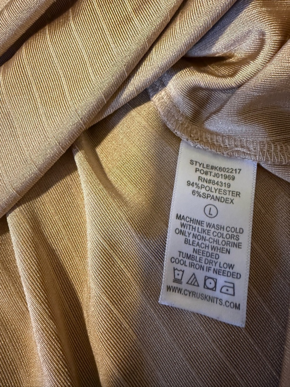Cyrus Essentials Ribbed Mock Neck - Picture 4 of 4